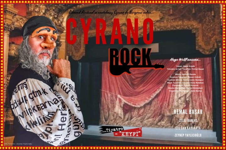 Sezonun en iddialı oyunlarından müzikal komedi “Cyrano Rock” prömiyer için gün sayıyor